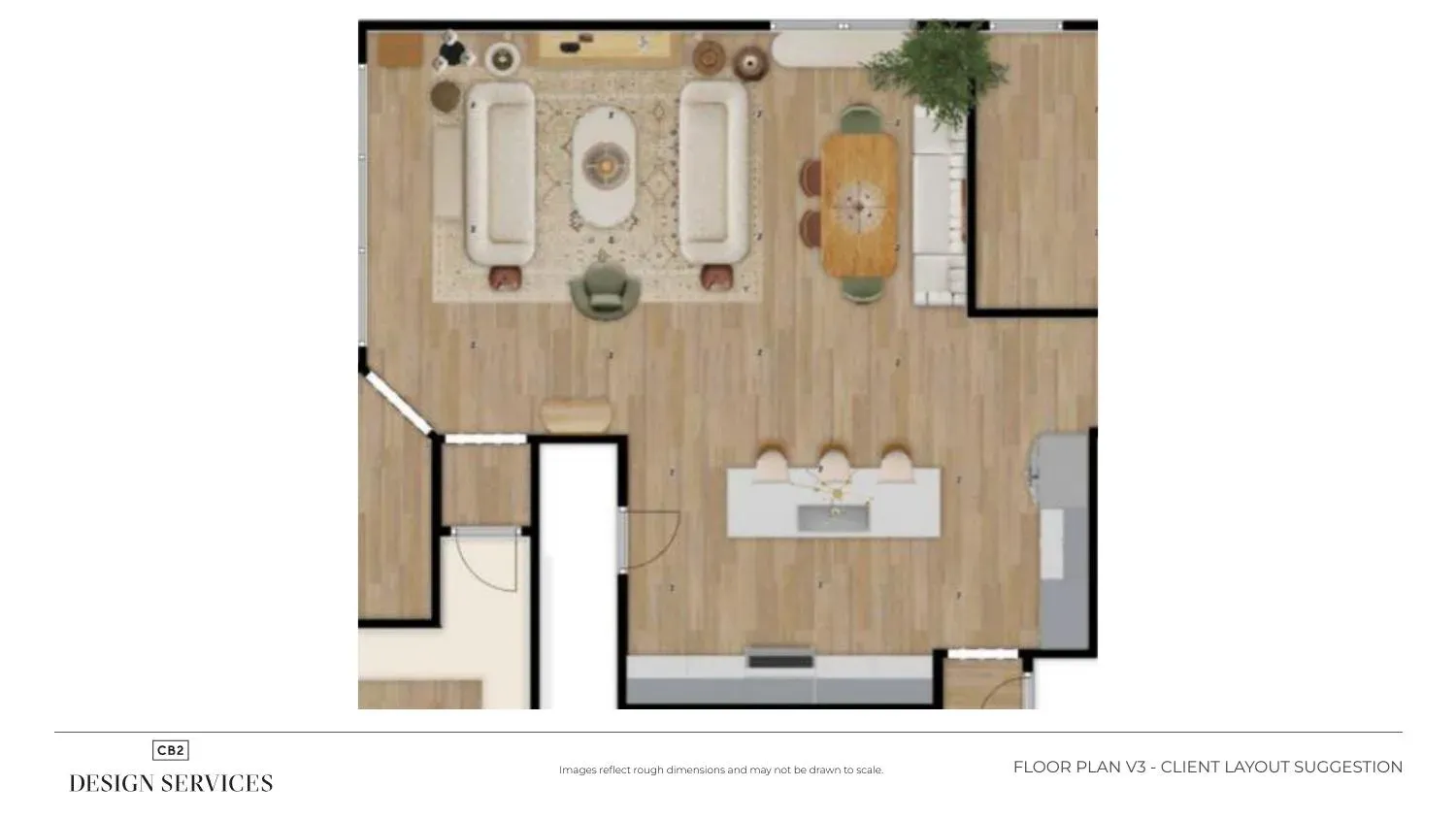 Floor plan version 3 — client layout suggestion
