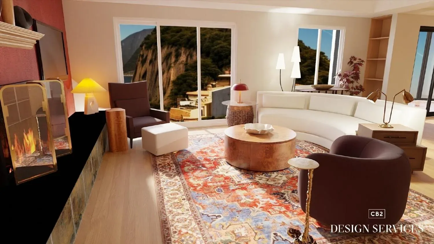 Antiques x modern living room — V1 (Sonora) detail