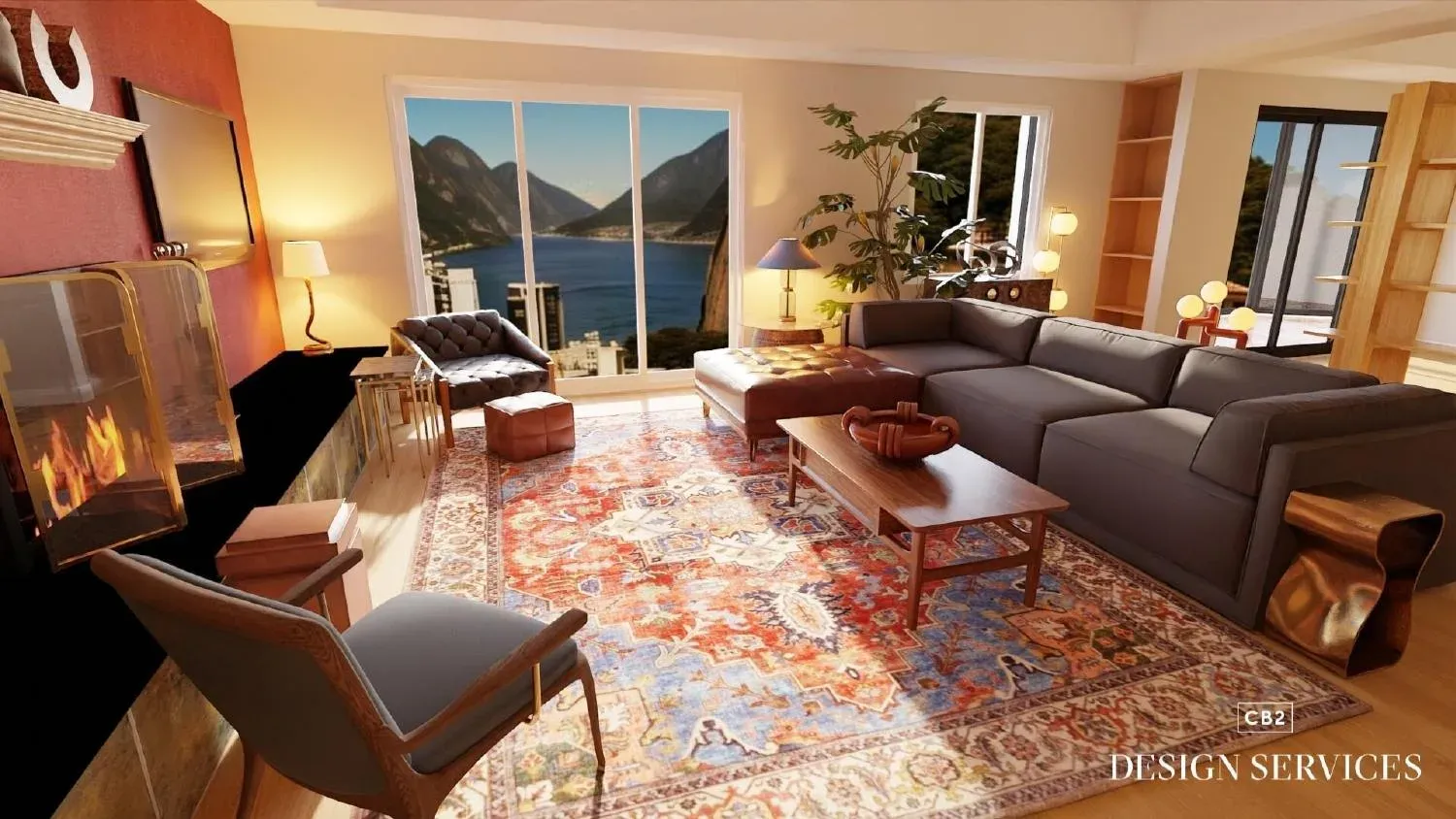Antiques x modern living room — V2 (Oriole) detail
