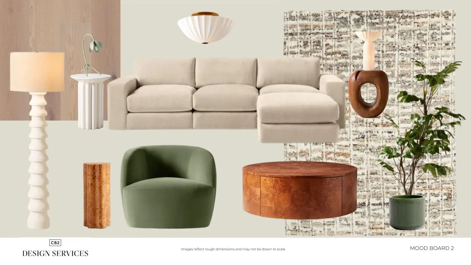 Mood board 2 — alternate organic direction